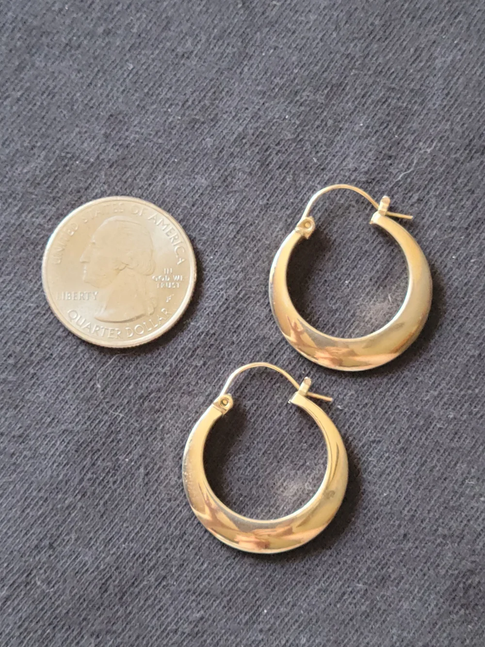 Silver Tone Hoop Earrings - Classic Women's Jewelry